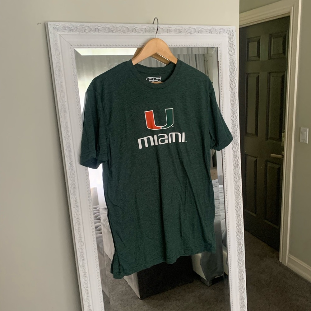 University of Miami Tee • Green • Large